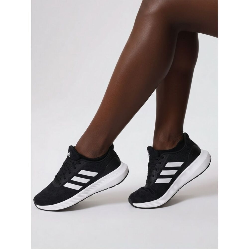 ADIDAS | NEW RunFalcon 3.0 Black and White Running Shoes Women’s Size 7.5 Wide